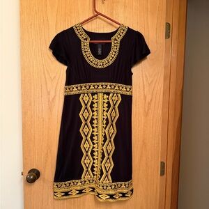 Vintage dress with embroidered details